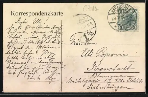 AK Karlsbad, Sprudel mit Personal und Kurgästen