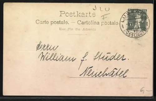 AK Luzern, Partie am Hirschenplatz