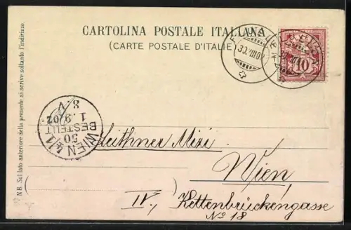 AK Albogasio, Totalansicht vom Lago di Lugano