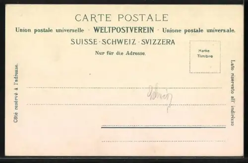 AK Rigikulm, Hotel und die Alpen mit Bergbahn