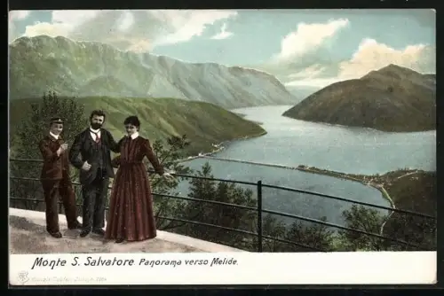 AK Monte S. Salvatore, Panorama verso Melide