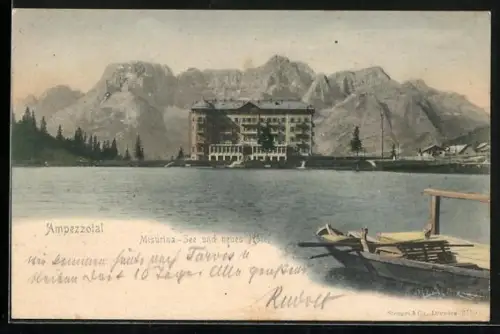 AK Misurina, Misurina-See und neues Hotel
