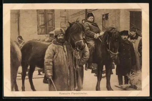 AK Russische Pferdehändler