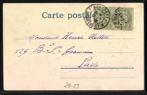 Präge-AK Osterhase in einer Kutsche, die von Osterküken gezogen wird