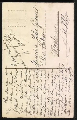 AK Osterküken mit Spiegel, Hereuses Paques