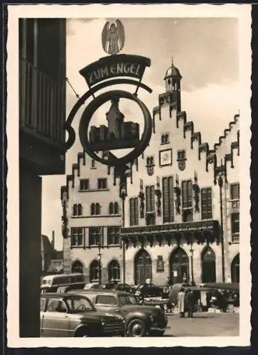 AK Alt-Frankfurt, Römer mit Gasthaus zum Engel