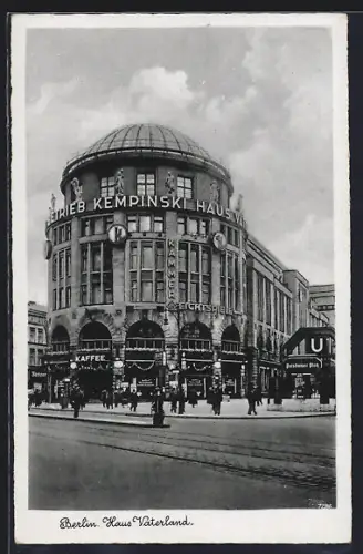 AK Berlin-Tiergarten, Haus Vaterland mit U-Bahnhof