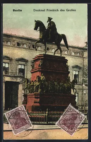 AK Berlin, Denkmal Friedrich des Grossen