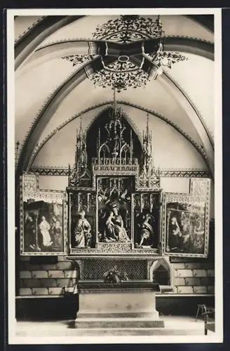 AK Bopfingen a. Ipf, Hochaltar in der Stadtkirche