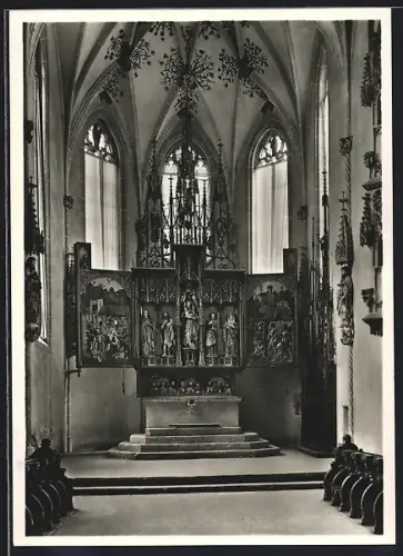 Foto-AK Deutscher Kunstverlag, Nr. 19: Blaubeuren, Ehemaliges Benediktinerkloster, Innenansicht