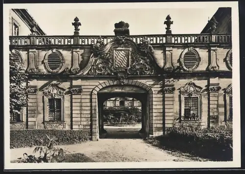 Foto-AK Deutscher Kunstverlag, Nr. 5: Schloss Banz, Haupteingang