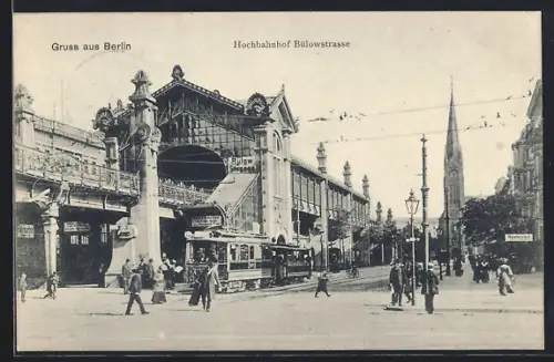 AK Berlin-Schöneberg, Hochbahnhof Bülowstrasse