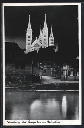AK Bamberg, Der Kaiserdom im Lichtzauber