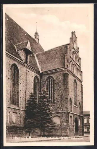 AK Bernau b. Berlin, Südportal der St. Marienkirche