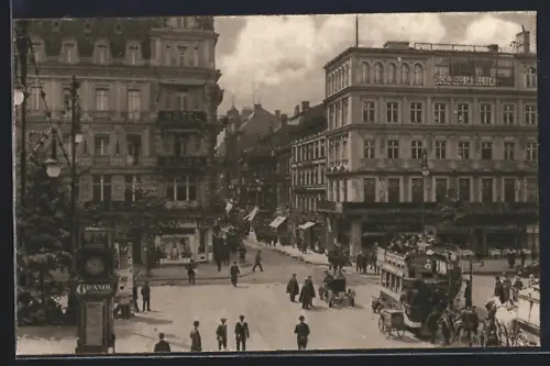 AK Berlin, Unter den Linden, Kranzler-Ecke, Hotel Bauer