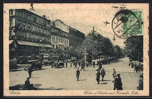 AK Berlin, Unter den Linden mit Kranzler Ecke