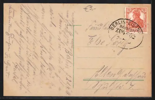 AK Berlin, Unter den Linden, Victoria Café