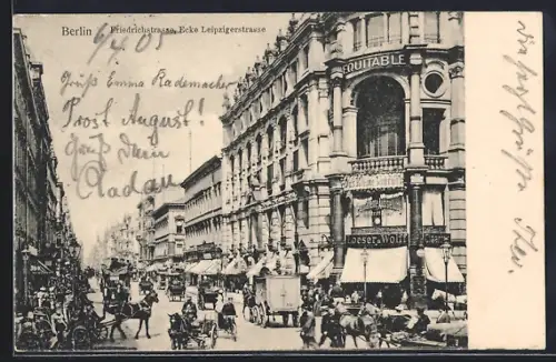 AK Berlin, Friedrichstrasse Ecke Leipzigerstrasse