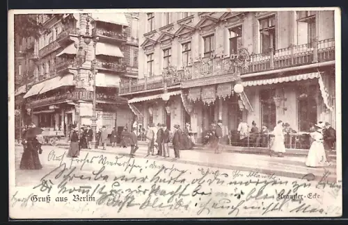 AK Berlin, Kranzler-Ecke, Café Bauer