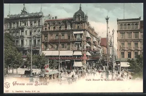AK Berlin, Café Bauer, Kranzler Ecke