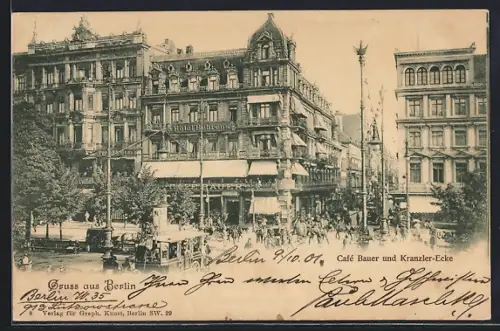 AK Berlin, Café Bauer, Kranzler-Ecke