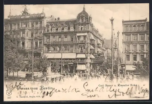 AK Berlin, Café Bauer, Kranzler Ecke