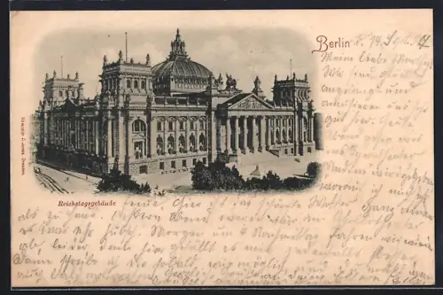 AK Berlin-Tiergarten, Reichstagsgebäude