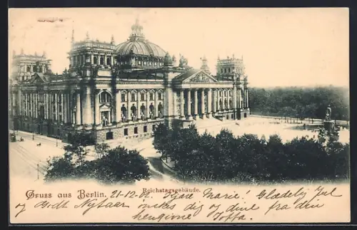 AK Berlin-Tiergarten, Reichstagsgebäude