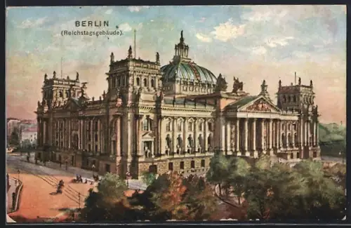 AK Berlin-Tiergarten, Reichstagsgebäude