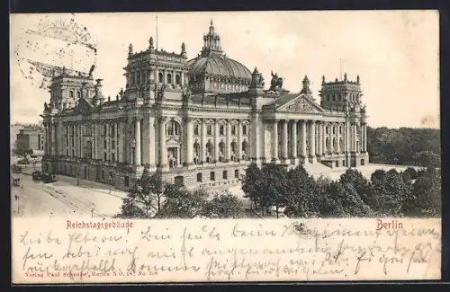 AK Berlin-Tiergarten, Reichstagsgebäude