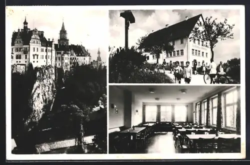 AK Sigmaringen, Jugendherberge Hohenzollern, Hohenzollernschloss, Speisesaal