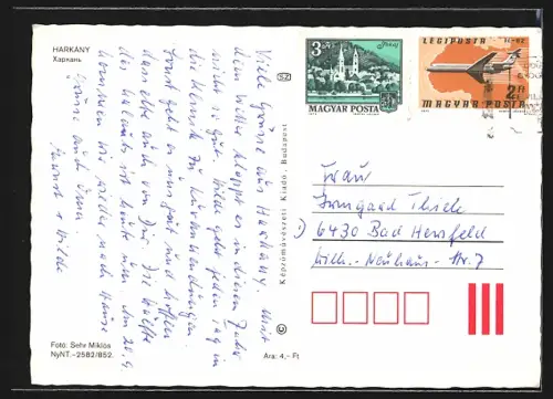 AK Harkány, Thermalbad, Hotel, Freiluft-Schachfeld