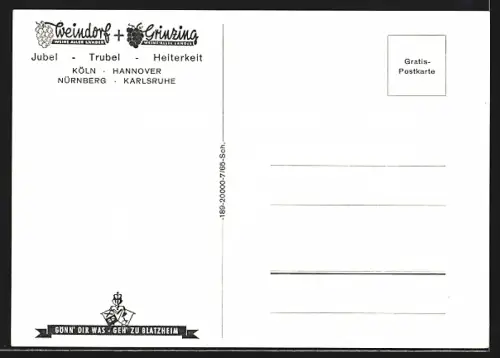 AK Köln, Gasthaus Weindorf Grinzing
