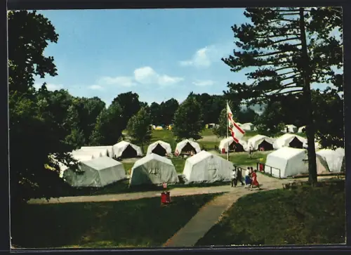 AK Niederkleveez /Plön, Zeltlager Adlerhorst der Freien Turnerschaft Adler Kiel