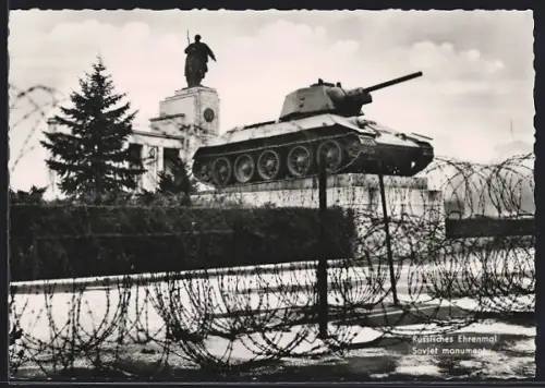 AK Berlin, Russisches Ehrenmal, Grosser Tiergarten