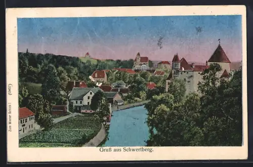 AK Schwertberg, Teilansicht mit Flusspartie