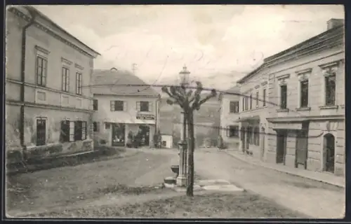 AK Leonfelden /Ob.-Öst., Böhmerstrasse und Ausgang zum Sternstein