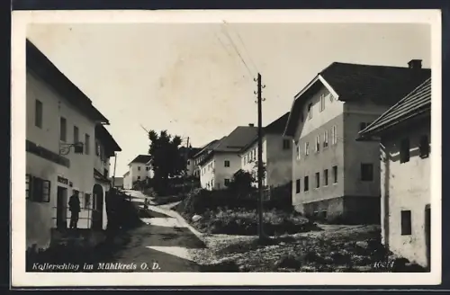 AK Kollerschlag / Mühlkreis, Ortspartie mit Johan Stöbich` Gasthaus