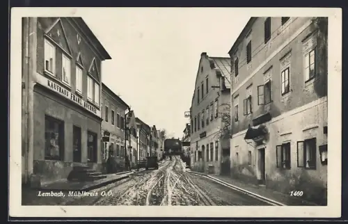 AK Lembach /Mühlkreis, Strassenpartie mit Kaufhaus Franz Büchner