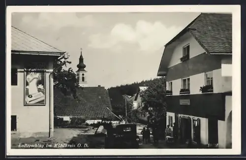 AK Kollerschlag im Mühlkreis, Strassenpartie mit Gasthaus