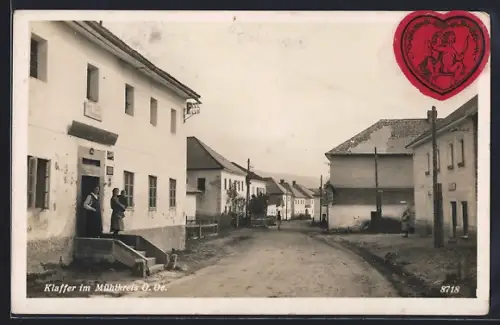 AK Klaffer im Mühlkreis, Strassenpartie mit Gasthaus