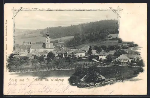 AK St. Johann am Wimberge, Teilansicht mit Kirche