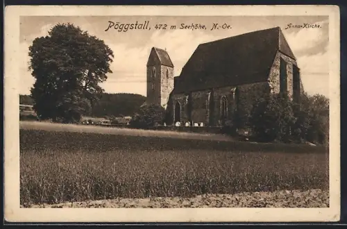 AK Pöggstall /N.-Oe., Blick zur Anna-Kirche