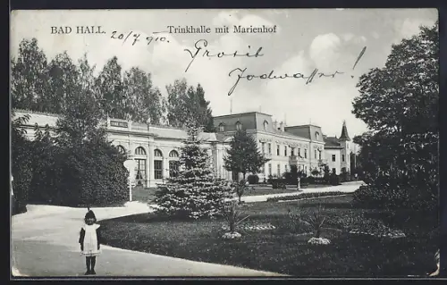 AK Bad Hall, Trinkhalle mit Marienhof