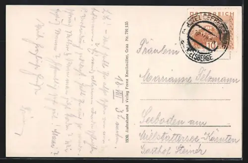 AK Iselsberg /Tirol, Teilansicht mit Bergen