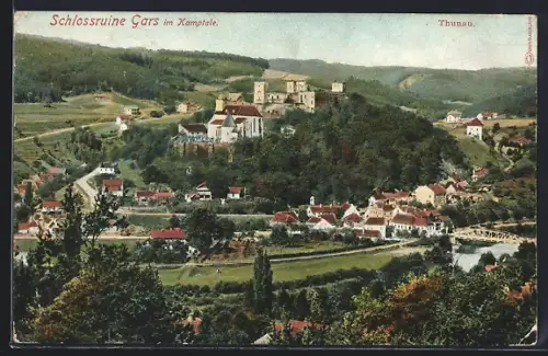 AK Gars im Kamptal, Schlossruine mit Thunau
