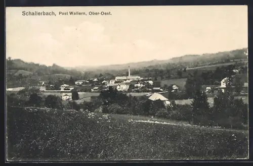 AK Schallerbach, Panorama vom Feld aus