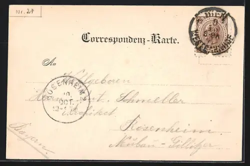 AK Wien, Opernring mit Bäumen