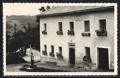 AK Julbach /O. Ö., Partie am Gasthaus