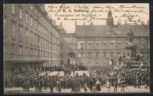 AK Wien, Hofburg, Burgwache-Ablösung